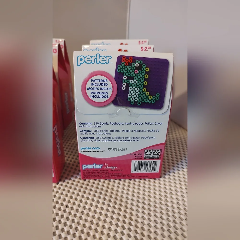 Perler Bead Kit Bundle Lot Valentine's Day 8 Sets Aliens & Crocodile